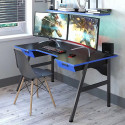 Геймерский стол MaDXRacer Лофт STALKER GTS13/BLACK-BLUE