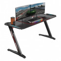 Стол для компьютера (для геймеров) Eureka Z60 c RGB подсветкой, чёрный фото Stolmag