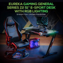 Стол для компьютера (для геймеров) Eureka Z2 c RGB подсветкой, Black Eureka - 31990 ₽
