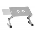 Стол для ноутбука Cactus CS-LS-T8 серебристый (27x42см) Cactus - 2690 ₽