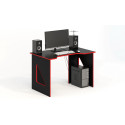 Компьютерный стол СКП-3 GL-3 черный с красным G-Line - 5200 ₽