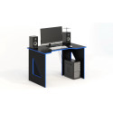 Компьютерный стол СКП-3 GL-3 черный с синим G-Line - 5200 ₽