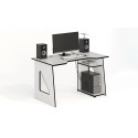 Компьютерный стол СКП-4 GL-4 белый с черным G-Line - 5960 ₽