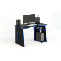 Компьютерный стол СКП-4 GL-4 черный с синим G-Line - 5960 ₽