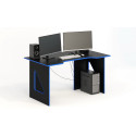 Компьютерный стол СКП-8 GL-8 черный с синим G-Line - 6300 ₽