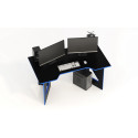 Компьютерный стол СКП-9 GL-9 черный с синим G-Line - 6420 ₽
