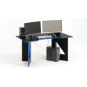 Компьютерный стол СКП-10 GL-10 черный с синим G-Line - 5530 ₽
