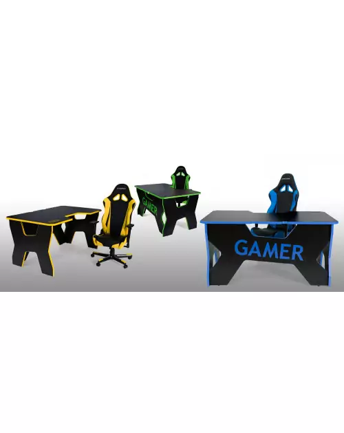 Компьютерный стол Generic Comfort Gamer2 Black/LE/NW фото Stolmag