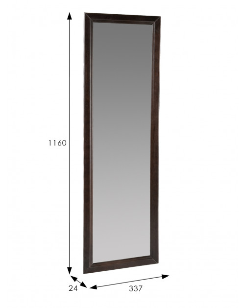 Зеркало настенное Селена венге 116 см х 33,7 см фото Stolmag