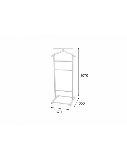Вешалка костюмная В 6Н белый фото Stolmag