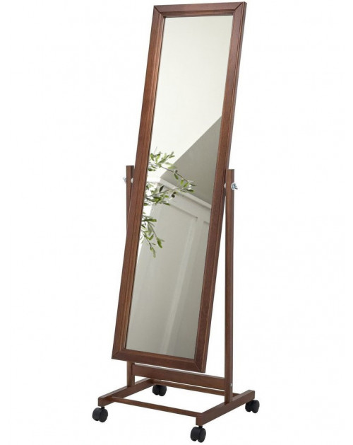 Зеркало напольное BeautyStyle 27 средне-коричневый 135 см х 42,5 см фото Stolmag
