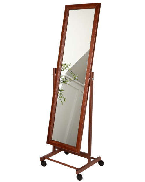 Зеркало напольное BeautyStyle 27 махагон 135 см х 42,5 см фото Stolmag