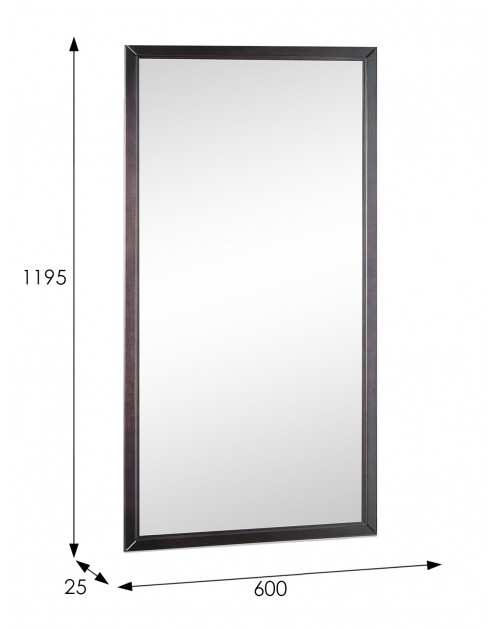 Зеркало настенное Ника венге 119,5 см x 60 см Мебелик фото