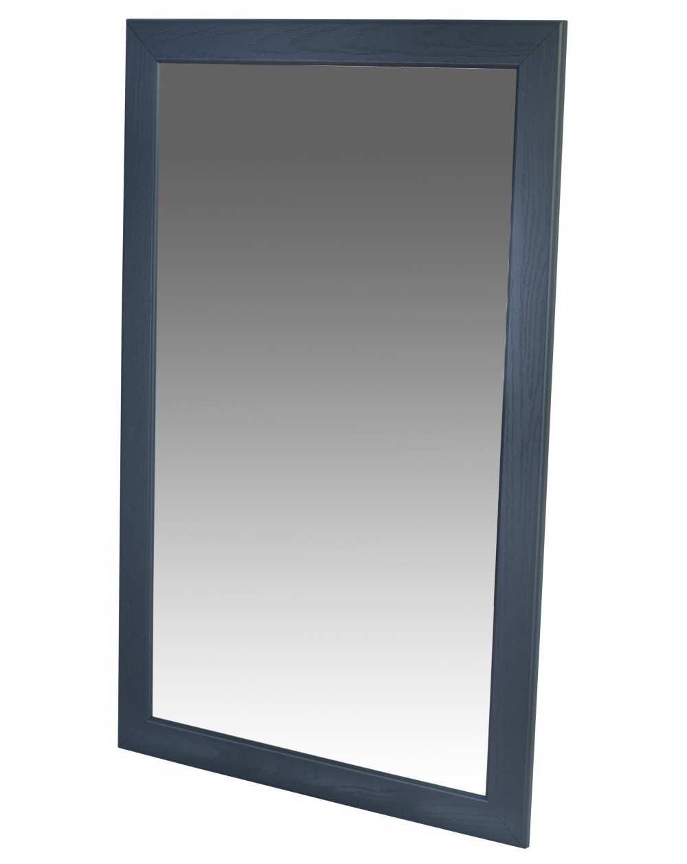 Зеркало навесное Берже 24-105 серый графит 105 см х 65 см фото Stolmag