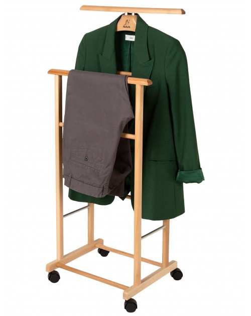 Вешалка костюмная на колесах В 22Н светло-коричневый Мебелик фото