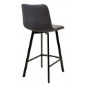 Полубарный стул CHILLI-QB SQUARE серый 27, велюр / черный каркас (H66cm) М-City М-Сити фото