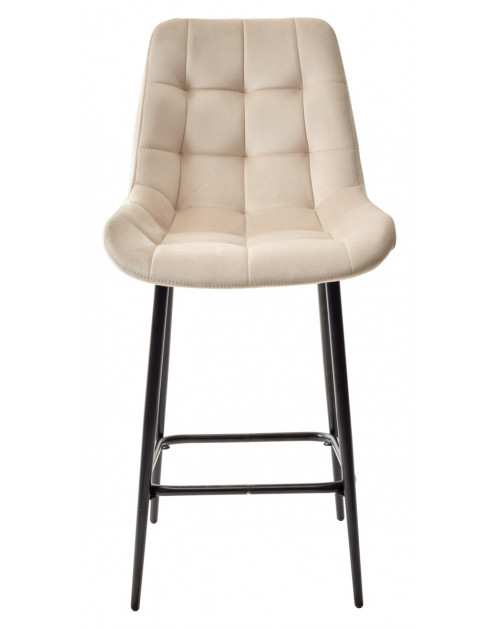 Полубарный стул ХОФМАН, цвет H-06 Бежевый, велюр / черный каркас H63cm М-City М-Сити фото