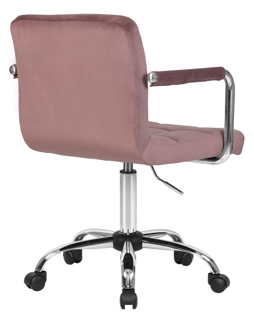 Офисное кресло для персонала DOBRIN TERRY, пудрово-розовый велюр (MJ9-32) фото Stolmag
