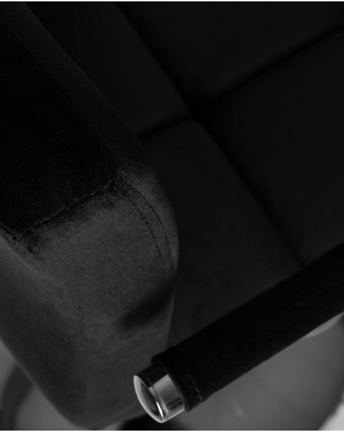 Стул барный DOBRIN KRUGER ARM, черный велюр (MJ9-101) Dobrin фото