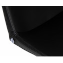 Стул барный DOBRIN ALDO, черный PU YP33-19, основание из нержавеющей стали Dobrin фото