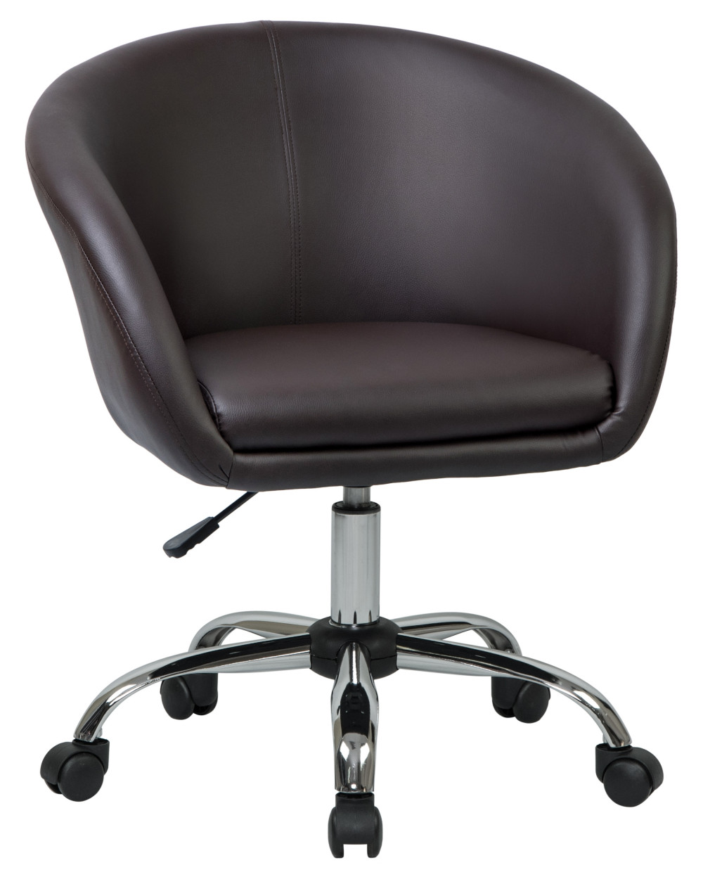 Офисное кресло для персонала DOBRIN BOBBY, коричневый фото Stolmag