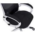 Офисное кресло для руководителей DOBRIN STEVEN WHITE, белый пластик, чёрная ткань Dobrin фото
