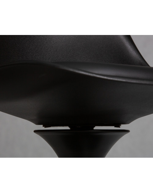Стул обеденный DOBRIN TULIP, черное основание, цвет черный (B-03) Dobrin фото