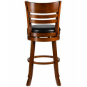 Вращающийся полубарный стул DOBRIN WILLIAM COUNTER, шоколад, черный Dobrin фото