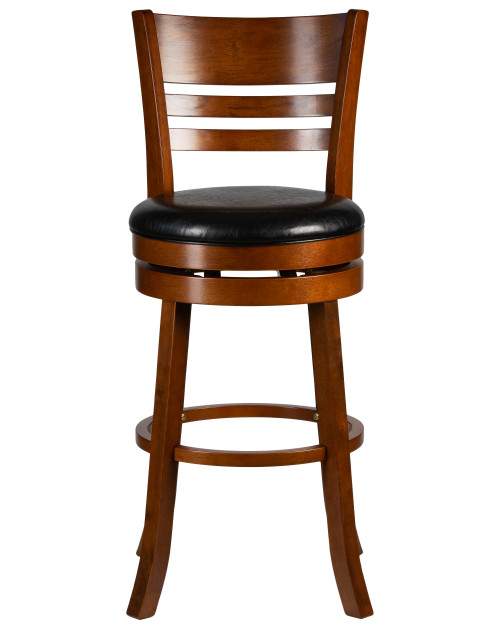 Вращающийся полубарный стул DOBRIN WILLIAM COUNTER, шоколад, черный Dobrin фото