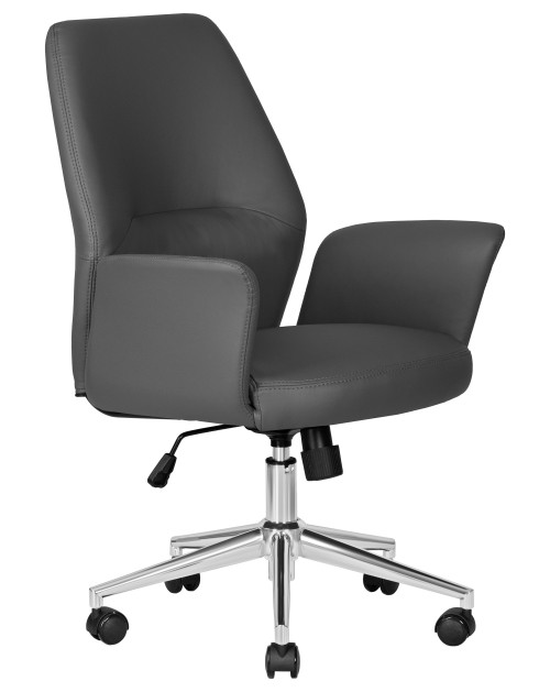 Офисное кресло для руководителей DOBRIN SAMUEL, серый фото Stolmag