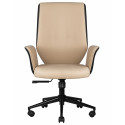 Офисное кресло для руководителей DOBRIN MAXWELL, кремово-черный фото Stolmag