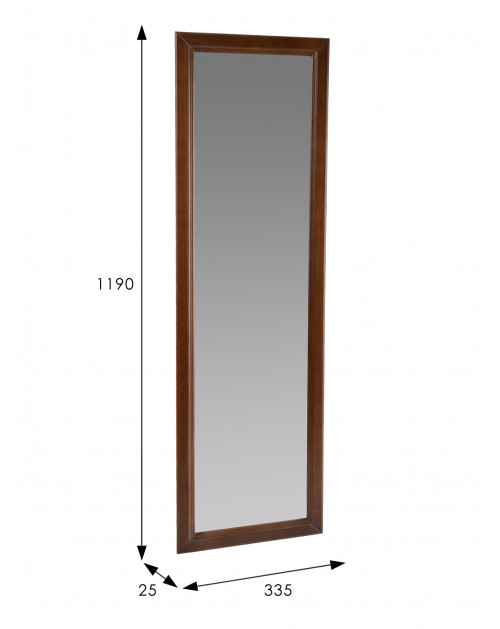 Зеркало настенное Селена 1 средне-коричневый 119 см х 33,5 см Мебелик фото