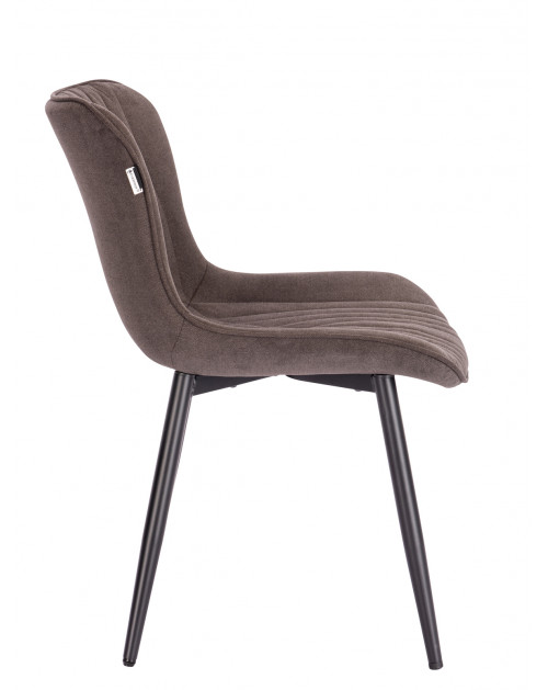 Обеденный стул Aqua Ткань Темно-коричневый фото Stolmag