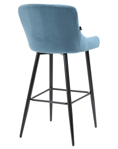 Барный стул Nico Ткань Голубой фото Stolmag