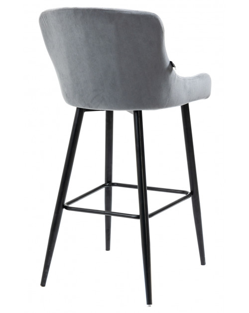 Барный стул Nico Ткань Серый фото Stolmag