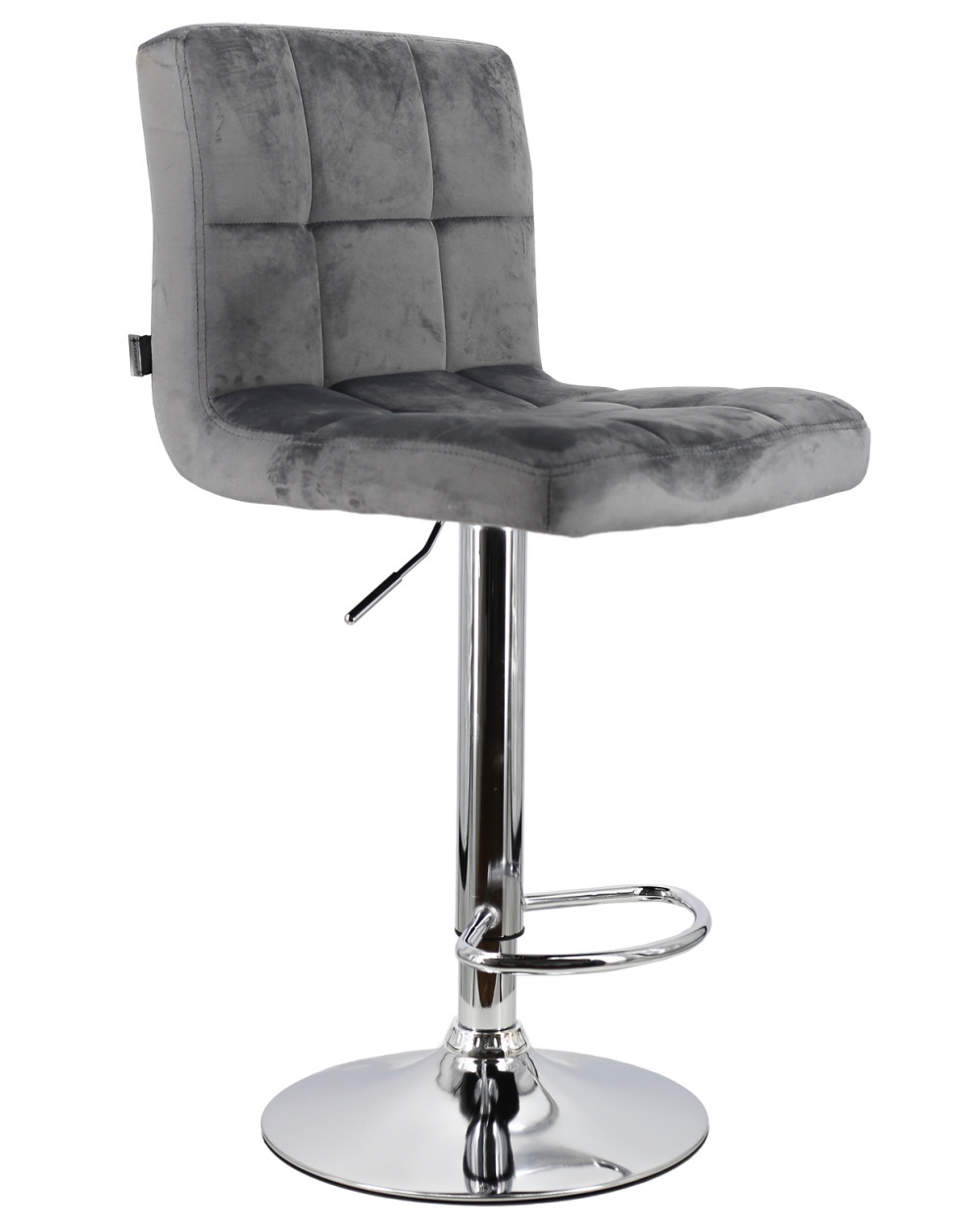 Барный стул Asti Ткань Серый фото Stolmag