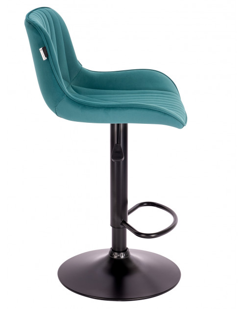 Барный стул Grace Black Ткань Темно-зеленый фото Stolmag