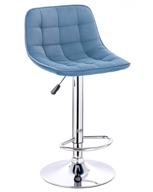 Барный стул Cooper Ткань Голубой фото Stolmag