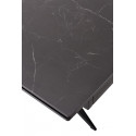 Стол FORIO 160 MATT BLACK MARBLE SOLID CERAMIC/BLACK фото Stolmag