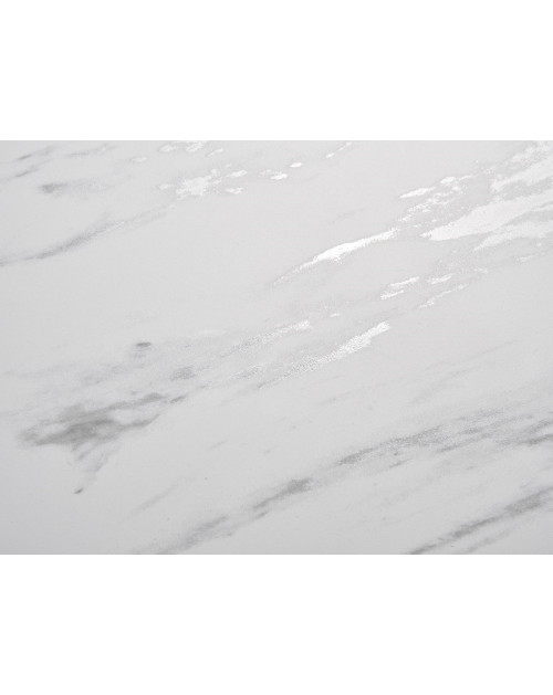 Стол CREMONA 140 KL-99 Белый мрамор матовый, итальянская керамика/черный каркас фото Stolmag