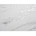 Стол CREMONA 140 KL-99 Белый мрамор матовый, итальянская керамика/черный каркас фото Stolmag