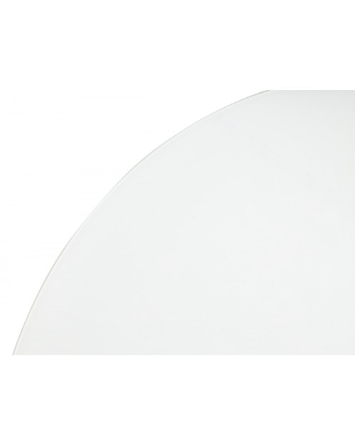 Стол ВЕГА D110 раскладной Белый, стекло/черный каркас фото Stolmag
