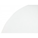 Стол ВЕГА D110 раскладной Белый, стекло/черный каркас фото Stolmag