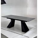Стол БОГАРТ 200 TITANIUM BLACK PULIDO, керамика/Черный фото Stolmag