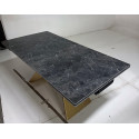Стол ALES 180 BLACK GRAVE SOLID CERAMIC, керамика/бронзовый фото Stolmag