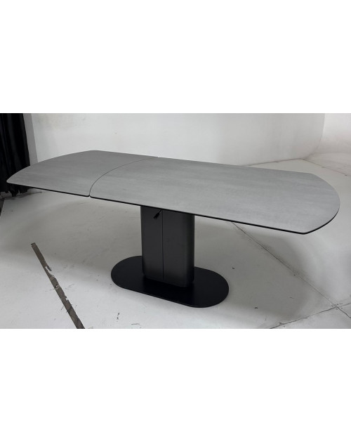 Стол KAI 140 TL-58 поворотная система раскладки, испанская керамика/Темно-серый/Черный фото Stolmag