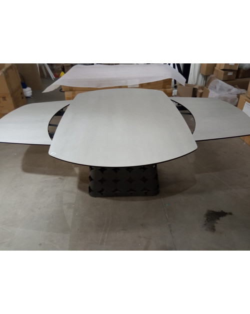 Стол LORENS 150 TL-58 поворотная система раскладки, испанская керамика/Темно-серый фото Stolmag