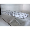 Стол VICENZA 220 BULGARI WHITE, керамика/белый фото Stolmag