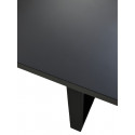 Стол ВИЖН 120 раскладной Черный, стекло/черный каркас фото Stolmag