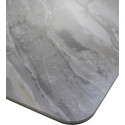 Стол МАРСЕЛЬ 220 REX 757738, Коричнево-серый мрамор, керамика/Черный каркас фото Stolmag